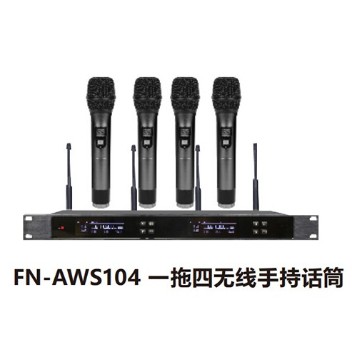 ZOBO 集会室体系 全收集化音频 FN-AWS104 一拖四无线手持麦克风